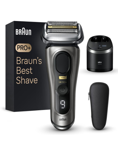 Braun Series 9 Pro+ 9565Cc Wet & Dry Golarka Foliowa Przycinarka Metaliczny