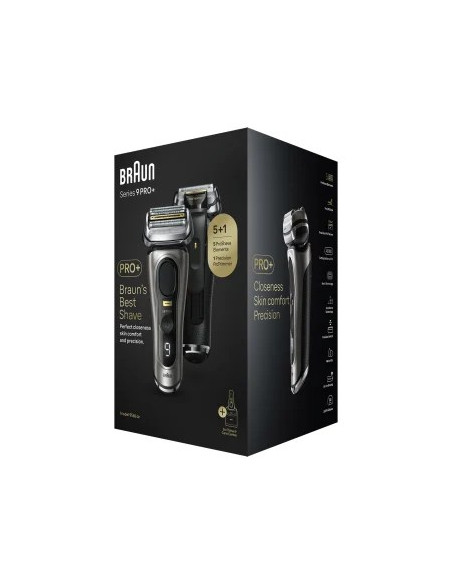 Braun Series 9 Pro+ 9565Cc Wet & Dry Golarka Foliowa Przycinarka Metaliczny