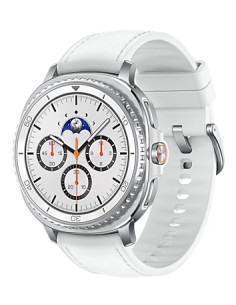 Samsung Galaxy Watch 8 Classic 3,3 Cm (1.3") Amoled 46 Mm Cyfrowy 438 X 438 Px Ekran Dotykowy 4G Srebrny Wi-Fi Gps