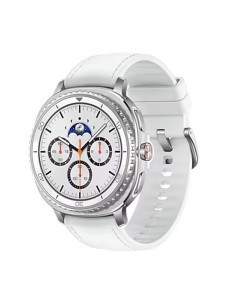 Samsung Galaxy Watch 8 Classic 3,3 Cm (1.3") Amoled 46 Mm Cyfrowy 438 X 438 Px Ekran Dotykowy 4G Srebrny Wi-Fi Gps 2
