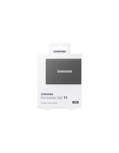 Samsung Portable Ssd T7 2 Tb Usb Type-C 3.2 Gen 2 (3.1 Gen 2) Szary