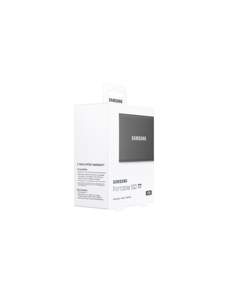 Samsung Portable Ssd T7 2 Tb Usb Type-C 3.2 Gen 2 (3.1 Gen 2) Szary