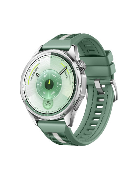 Inteligentny Zegarek Huawei Watch Gt 6 46Mm, Gps, Dioda Amoled, 1,47 Cala, Wodoodporny, Zielony