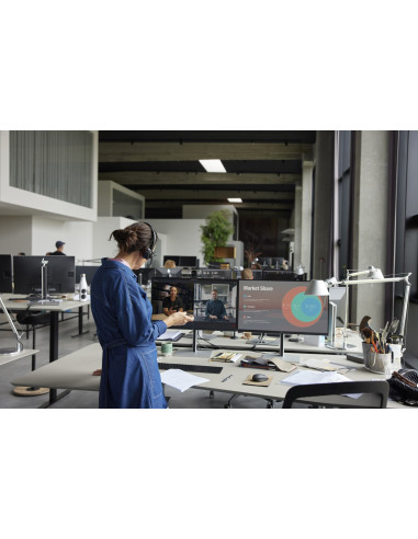 Poly Zestaw Słuchawkowy Savi 8420 Office Stereo Z Certyfikatem Microsoft Teams Dect 1880–1900 Mhz