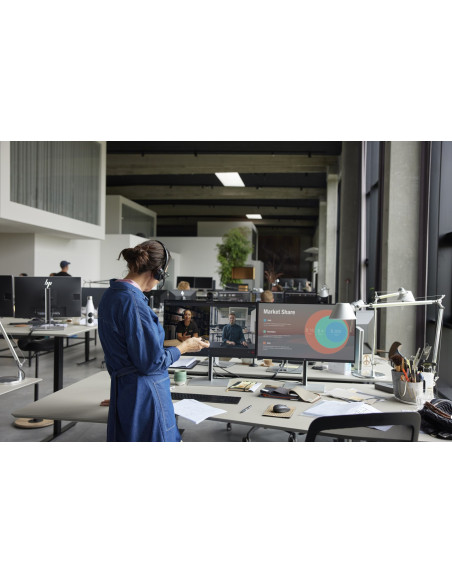Poly Zestaw Słuchawkowy Savi 8420 Office Stereo Z Certyfikatem Microsoft Teams Dect 1880–1900 Mhz