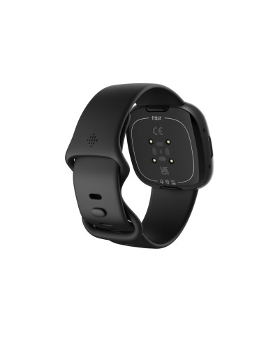 Smart Watch Fitbit Versa 4, Graphite Body With Black Silicone Strap