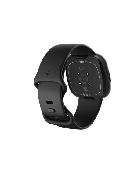 Smart Watch Fitbit Versa 4, Graphite Body With Black Silicone Strap
