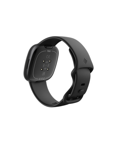 Smart Watch Fitbit Versa 4, Graphite Body With Black Silicone Strap