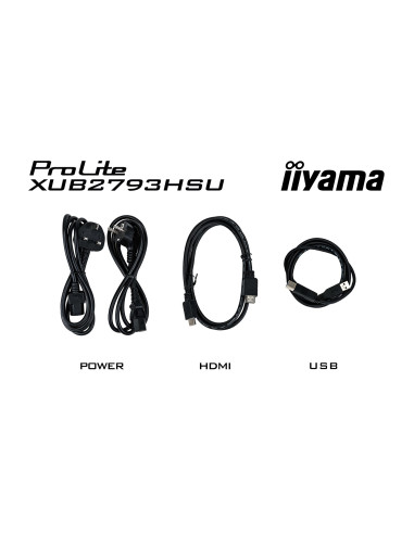 Iiyama Prolite Xub2793Hsu-B7 Monitor Komputerowy 68,6 Cm (27") 1920 X 1080 Px Full Hd Led Czarny
