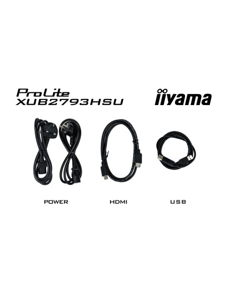 Iiyama Prolite Xub2793Hsu-B7 Monitor Komputerowy 68,6 Cm (27") 1920 X 1080 Px Full Hd Led Czarny