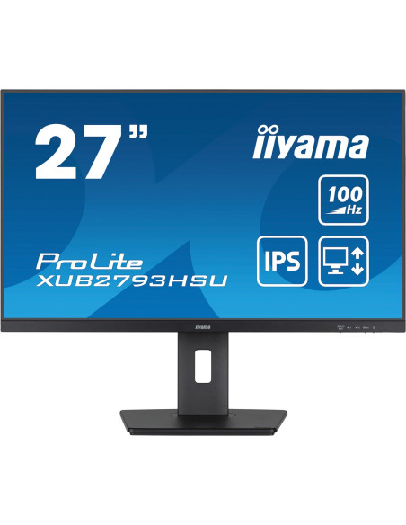 Iiyama Prolite Xub2793Hsu-B7 Monitor Komputerowy 68,6 Cm (27") 1920 X 1080 Px Full Hd Led Czarny