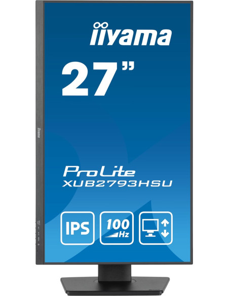 Iiyama Prolite Xub2793Hsu-B7 Monitor Komputerowy 68,6 Cm (27") 1920 X 1080 Px Full Hd Led Czarny
