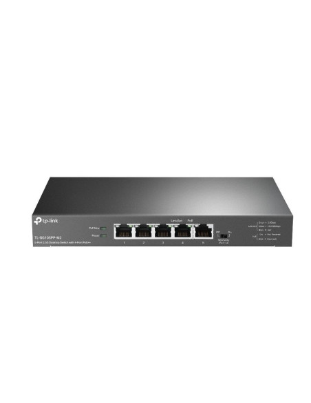 Tp-Link Tl-Sg105Pp-M2 Łącza Sieciowe Nie Zarządzany Gigabit Ethernet (10/100/1000) Obsługa Poe Czarny