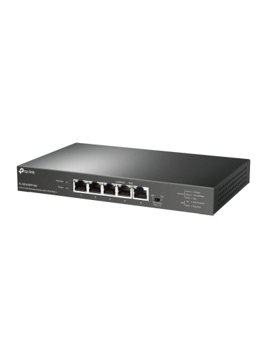 Tp-Link Tl-Sg105Pp-M2 Łącza Sieciowe Nie Zarządzany Gigabit Ethernet (10/100/1000) Obsługa Poe Czarny