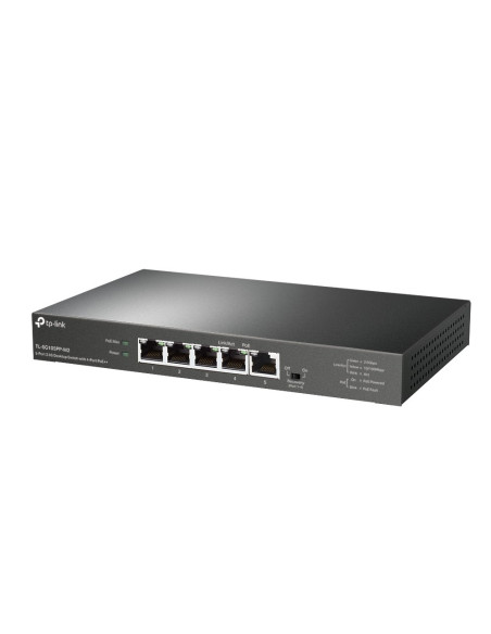 Tp-Link Tl-Sg105Pp-M2 Łącza Sieciowe Nie Zarządzany Gigabit Ethernet (10/100/1000) Obsługa Poe Czarny