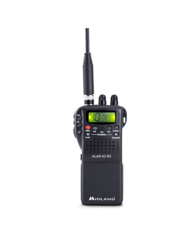 Midland C1267 Krótkofalówka 40 Kan. 26.565 - 27.99125 Mhz Czarny