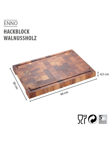 Deska Z Drewna Orzechowego Gefu Enno 44 X 30 Cm