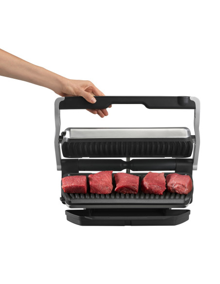 Grill Tefal Optigrill Gc712D34 (Stołowy-Zamknięty  2000W  Kolor Inox)