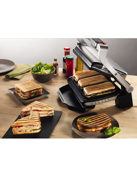 Grill Tefal Optigrill Gc712D34 (Stołowy-Zamknięty  2000W  Kolor Inox)
