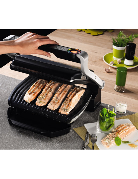 Grill Tefal Optigrill Gc712D34 (Stołowy-Zamknięty  2000W  Kolor Inox)