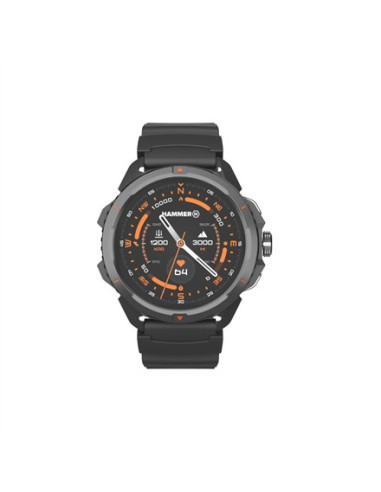 Zegarek Inteligentny Z Gps Satelitarnym, Dioda Amoled, 1,5", Wodoodporny, Czarny