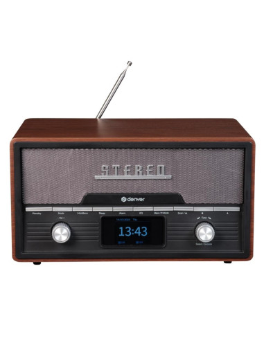 Denver Mda-525Dw Osobisty Odtwarzacz Cd Drewno