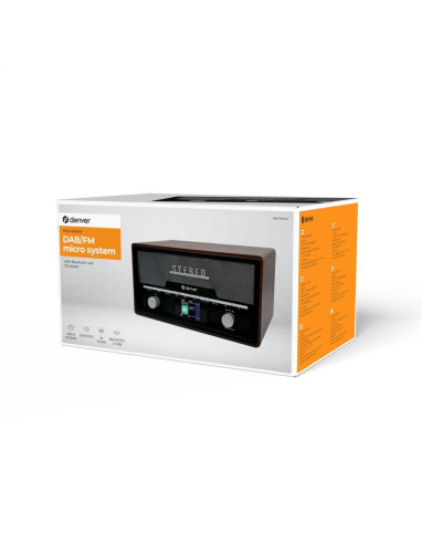 Denver Mda-525Dw Osobisty Odtwarzacz Cd Drewno