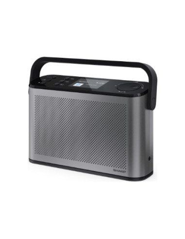 Przenośne Stereofoniczne Radio Cyfrowe Sharp Osaka Dr-P540(Gy) Z Portem Usb, Łącznością Bluetooth, Radiem Fm I Połączeniem Bezpr