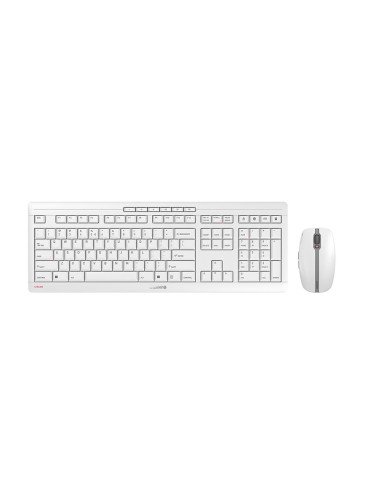 Klawiatura + Mysz Cherry Stream Jd-8560Eu-0 Desktop Recharge Uniwersalne Rf Wireless Qwerty Angielski Szara