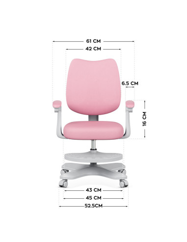 Fotel Obrotowy Junior 4.6 Pink