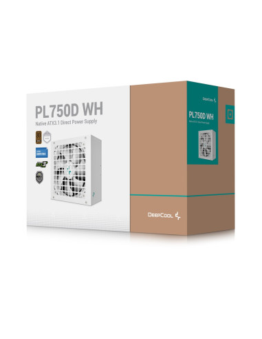 Zasilacz Deepcool Pl750D Wh 750W 20+4 Pin Atx Biały