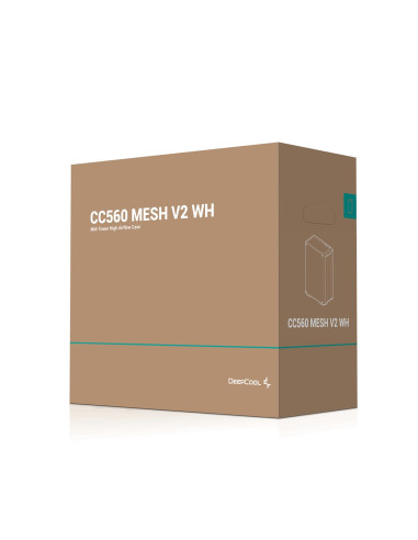 Deepcool Cc560 Mesh V2 Wh Midi Tower Biały