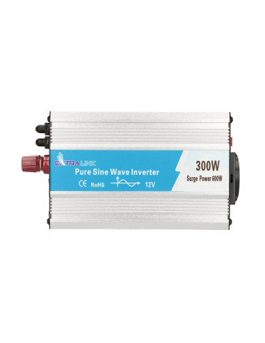 Extralink Przetwornica Napięcia Opip-300W Samochodowa 12V, 300W Czysty Sinus