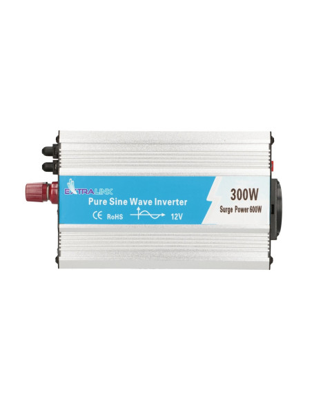 Extralink Przetwornica Napięcia Opip-300W Samochodowa 12V, 300W Czysty Sinus