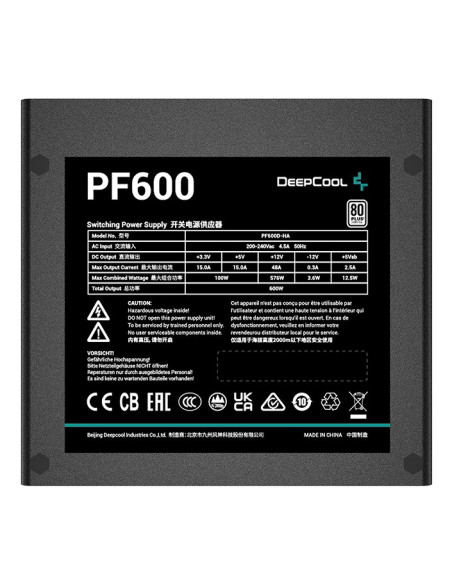 Zasilacz Deepcool Pf600 600W 80 Plus