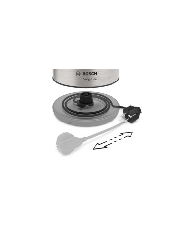 Bosch Twk3P420 Czajnik Elektryczny 1,7 L 2400 W Czarny, Stal Nierdzewna