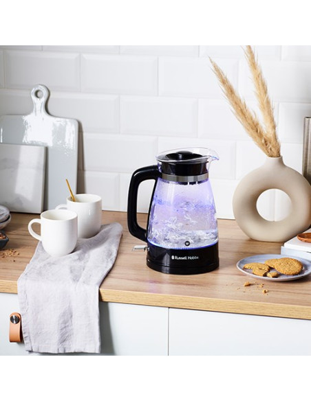 Russell Hobbs 26080-70 Czajnik Elektryczny 1,7 L 2400 W Czarny, Przezroczysty