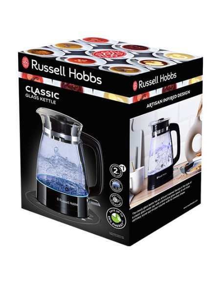 Russell Hobbs 26080-70 Czajnik Elektryczny 1,7 L 2400 W Czarny, Przezroczysty