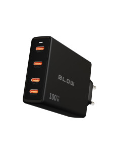 Blow Ładowarka Sieciowa Gniazdo Usb-Cx4 Pd 100W Gan Czarna