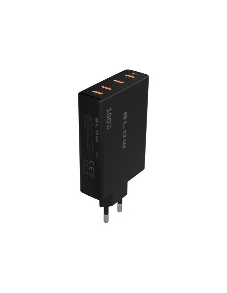 Blow Ładowarka Sieciowa Gniazdo Usb-Cx4 Pd 100W Gan Czarna