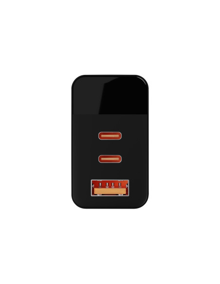 Blow Ładowarka Sieciowa Lcd Gniazdo Usb + Usb-Cx2 Pd 65W Gan Czarna Watomierz