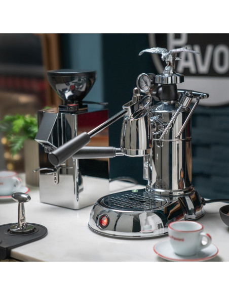 La Pavoni Ekspres Do Kawy Dźwignia Ręczna Milano Srebrny