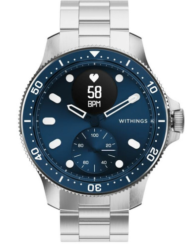 Zegarek Withings Scanwatch Nova -Älykello, 42 Mm, Sininen