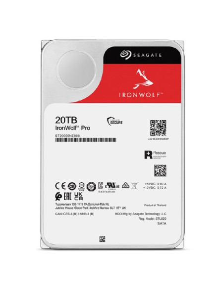 Dysk Hdd Seagate Ironwolf Pro (20 Tb  256Mb  3.5"  Sata)