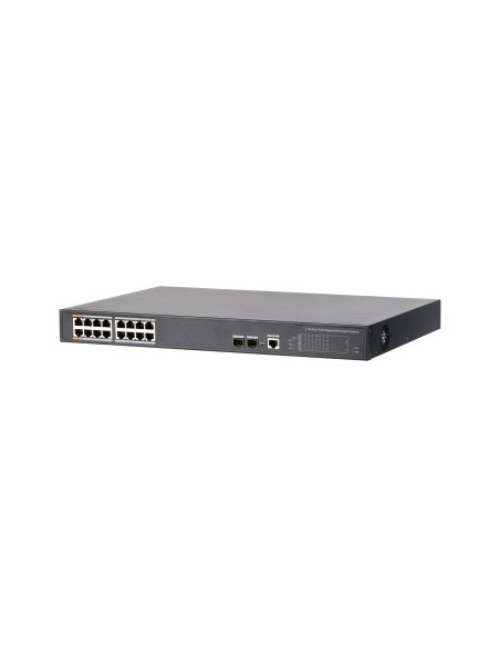 Dahua Technology Poe Dh-Pfs4218-16Gt-240 Przełącznik Sieciowy Zarządzany Gigabit Ethernet (10/100/1000) Obsługa Poe Czarny