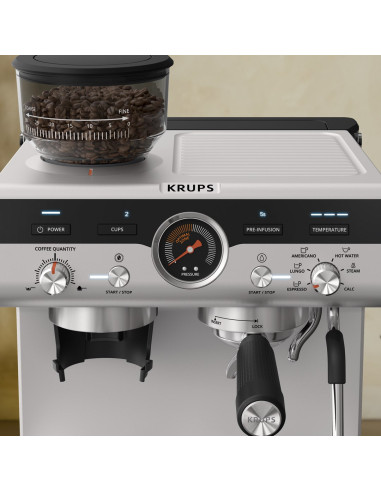 Krups Precision Xp801T10 Ekspres Do Kawy Półautomatyczny Ekspres Do Espresso 3 L