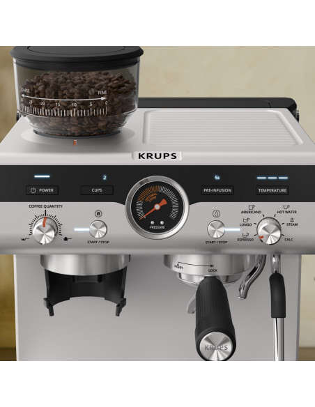 Krups Precision Xp801T10 Ekspres Do Kawy Półautomatyczny Ekspres Do Espresso 3 L