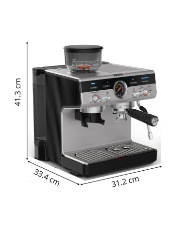 Krups Precision Xp801T10 Ekspres Do Kawy Półautomatyczny Ekspres Do Espresso 3 L