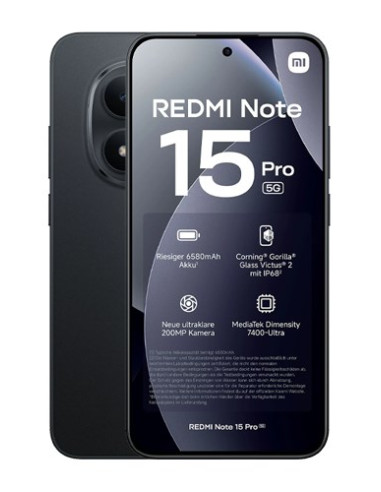 Xiaomi Redmi Note 15 Pro 5G 17,4 Cm (6.83") 8 Gb 256 Gb 6580 Mah Czarny