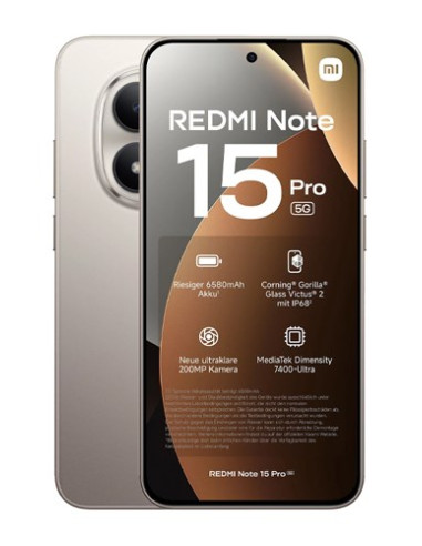 Xiaomi Redmi Note 15 Pro 5G 17,4 Cm (6.83") 8 Gb 256 Gb 6580 Mah Tytan